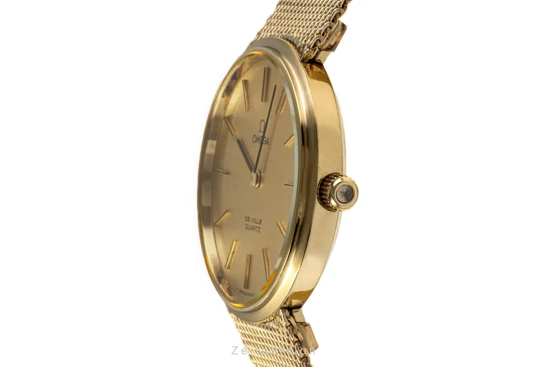 Omega De Ville gold-plated quartz men's watch 3910015.1/1910034.1 [2207358]