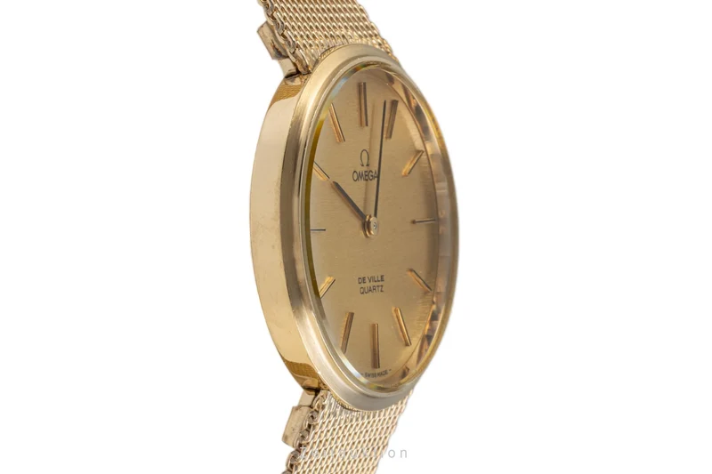 Omega De Ville gold-plated quartz men's watch 3910015.1/1910034.1 [2207358]