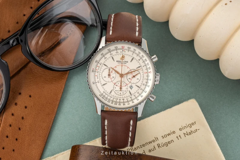 Breitling Montbrillant chronograph steel automatic men's watch A41370 [2207340]