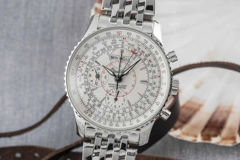 Breitling Montbrillant Datora chronograph steel automatic men's watch A21330 LP: 9150EUR [2207325]