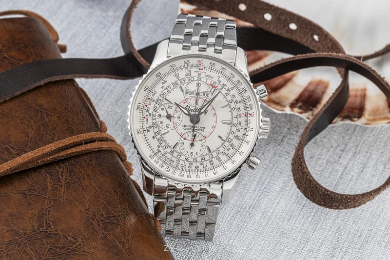 Breitling Montbrillant Datora chronograph steel automatic men's watch A21330 LP: 9150EUR [2207325]