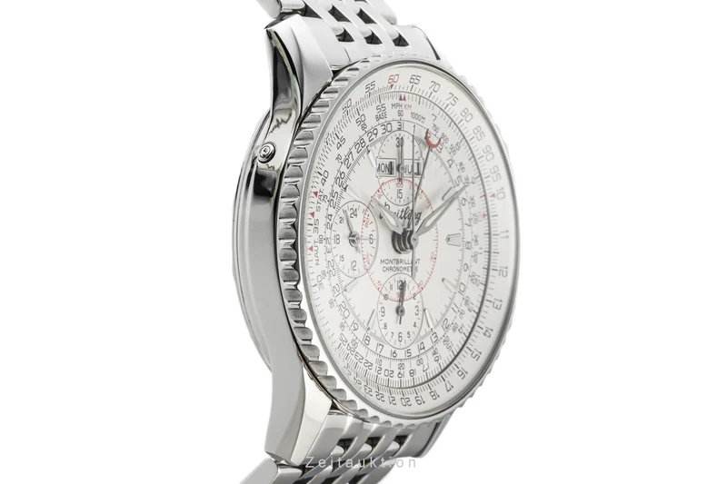 Breitling Montbrillant Datora chronograph steel automatic men's watch A21330 LP: 9150EUR [2207325]
