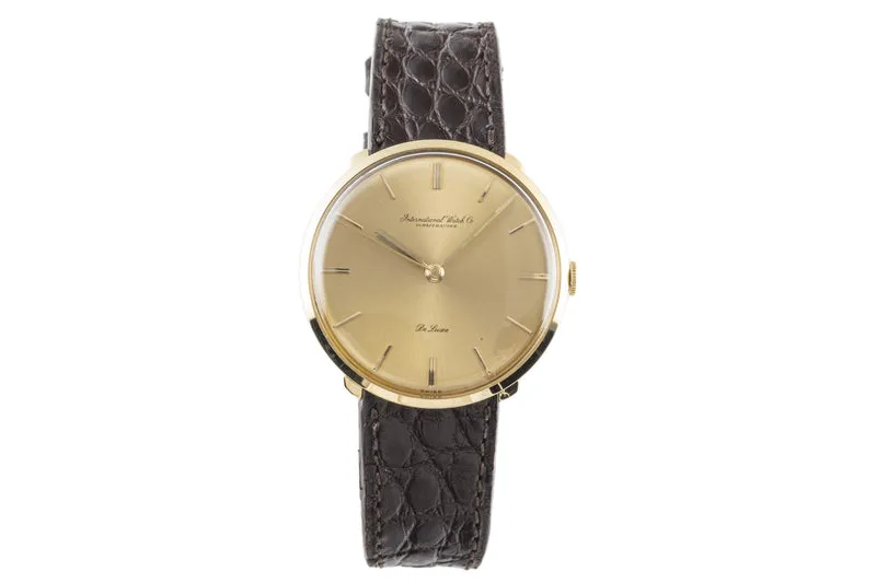 IWC De Luxe 18 ct gold manual winding men's watch [2207306]