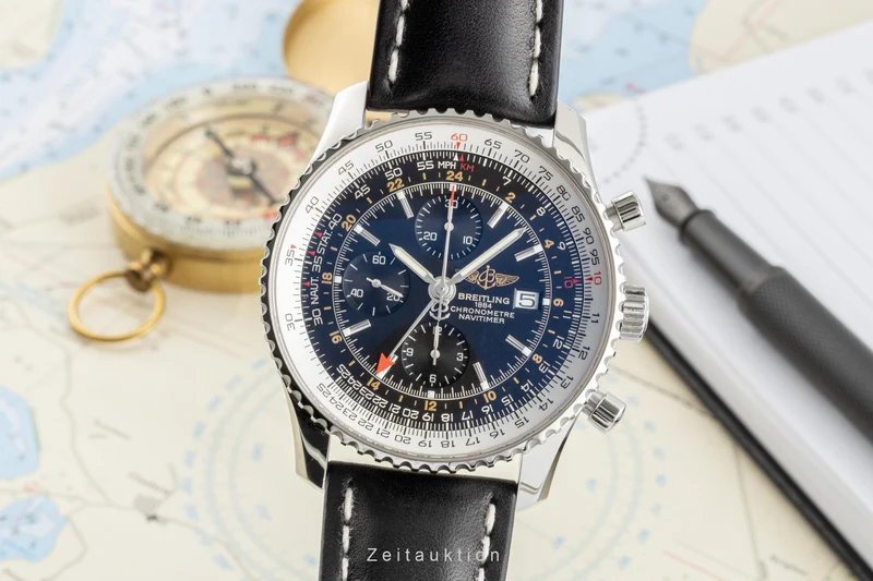 Breitling Navitimer World chronograph steel automatic men's watch A24322 LP: 8900EUR [2207271]