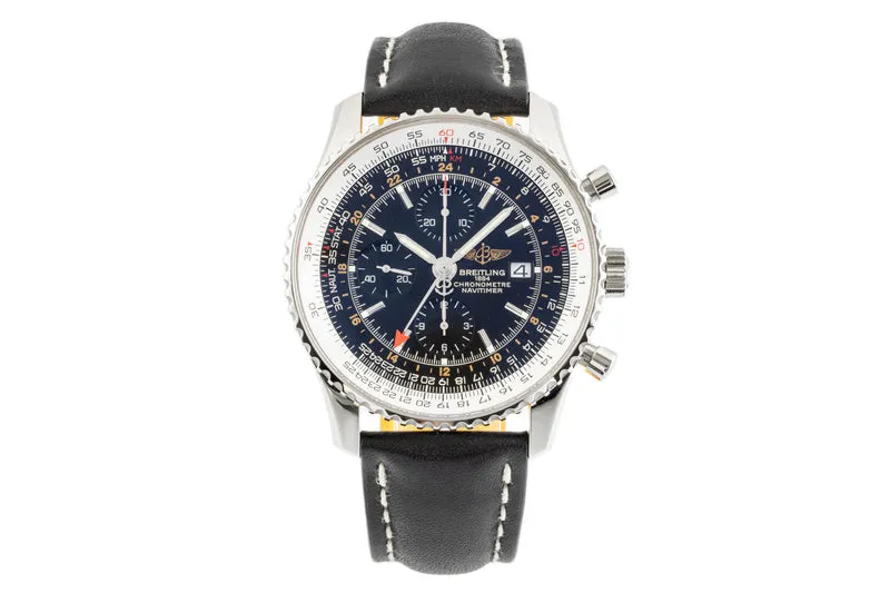 Breitling Navitimer World chronograph steel automatic men's watch A24322 LP: 8900EUR [2207271]