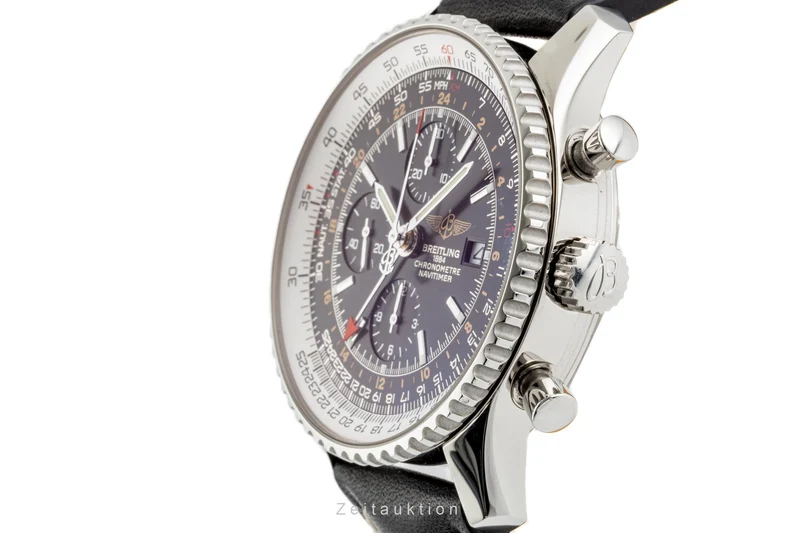 Breitling Navitimer World chronograph steel automatic men's watch A24322 LP: 8900EUR [2207271]