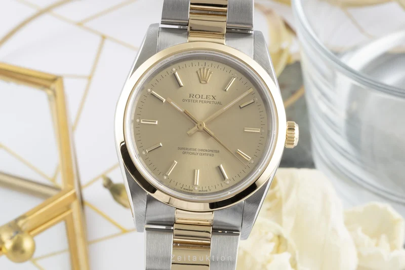 Rolex Oyster Perpetual steel / gold automatic men's watch 14203 [2207266]