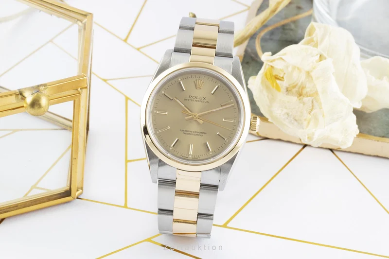 Rolex Oyster Perpetual steel / gold automatic men's watch 14203 [2207266]