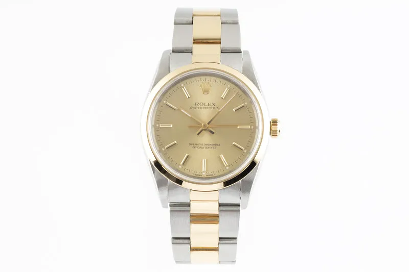 Rolex Oyster Perpetual steel / gold automatic men's watch 14203 [2207266]