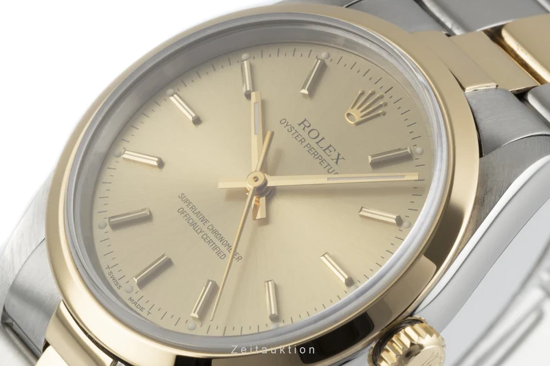 Rolex Oyster Perpetual steel / gold automatic men's watch 14203 [2207266]