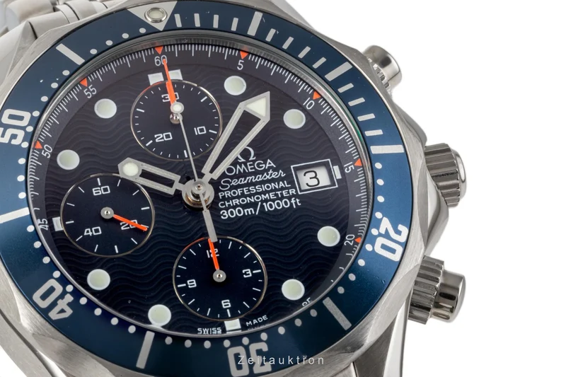 Omega Seamaster chronograph steel automatic men's watch 178.0514, 378.0514, 2599.80.00 LP: 9100EUR [2207187]
