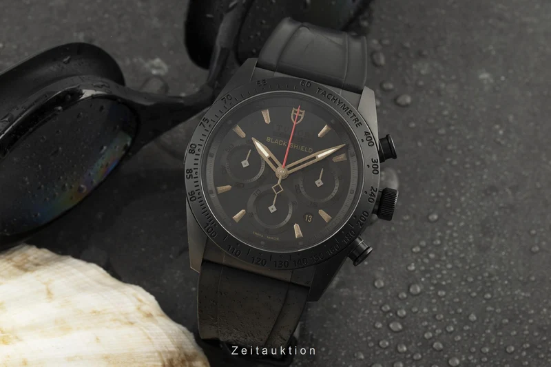 Tudor Black Shield chronograph ceramic automatic men's watch 42000C [2207060]