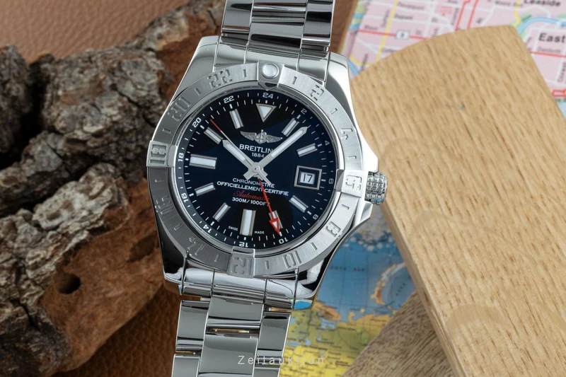 Breitling Avenger II GMT steel automatic men's watch A32390 LP: 3960EUR [2207039]