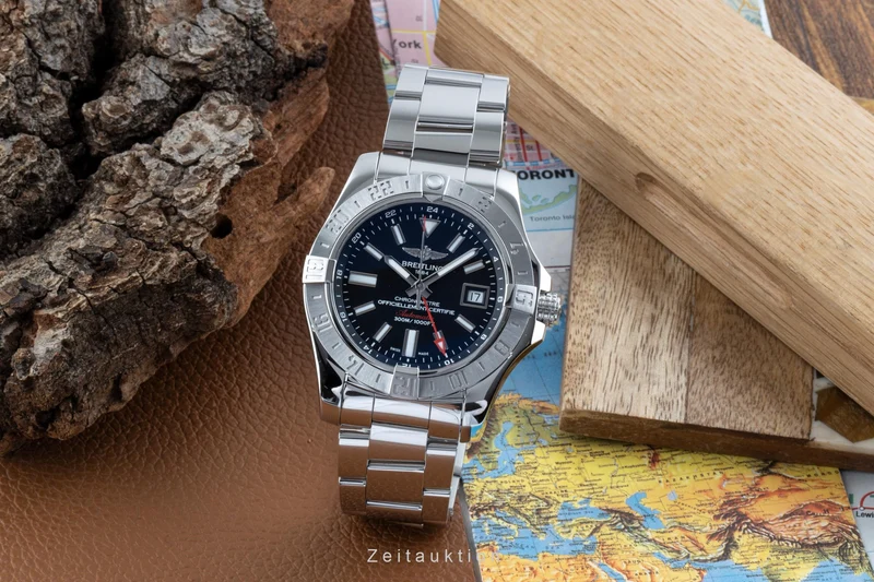 Breitling Avenger II GMT steel automatic men's watch A32390 LP: 3960EUR [2207039]