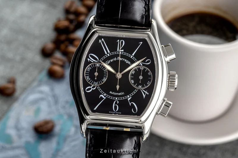 Girard Perregaux Richeville chronograph steel automatic men's watch 2750 LP: 3320EUR [2206983]