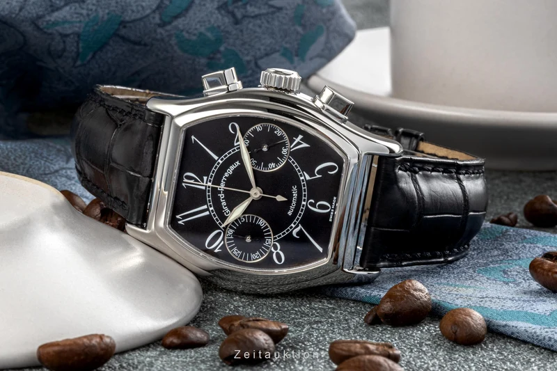 Girard Perregaux Richeville chronograph steel automatic men's watch 2750 LP: 3320EUR [2206983]