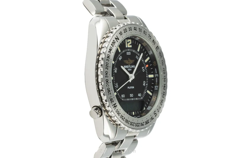 Breitling Pluton chronograph steel quartz men's watch A51038 [2206976]