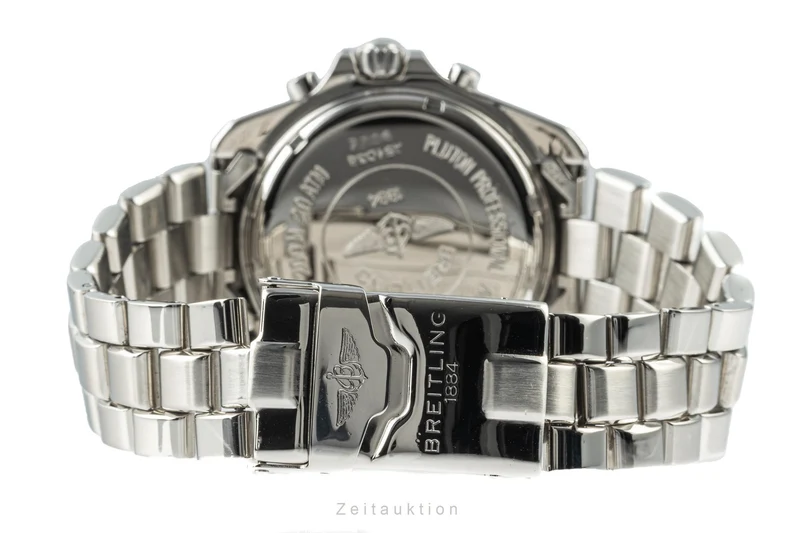 Breitling Pluton chronograph steel quartz men's watch A51038 [2206976]