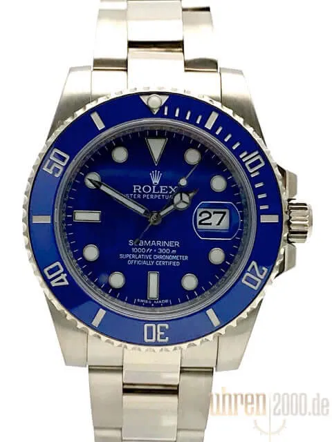 Rolex Submariner Date Weißgold LC100 aus 2015