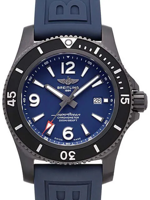 Breitling Superocean Automatic 46 Black Steel Blau M17368D71C1S1