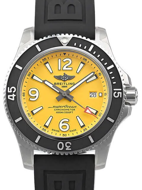Breitling Superocean Automatic 44 Gelb Faltschließe A17367021I1S2